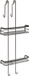 ESTANTE Metaltex Origin Lava doucheplank, zwart, mat, 26 x 19 x 70 cm