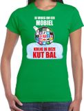 Bellatio Decorations Shoppartners Bv Kut Kerstbal shirt / Kerst t-shirt Ik vroeg om een mobiel krijg ik deze kut bal groen voor dames - Kerstkleding / Christmas outfit XXL