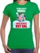 Bellatio Decorations Shoppartners Bv Kut Kerstbal shirt / Kerst t-shirt Ik vroeg om een mobiel krijg ik deze kut bal groen voor dames - Kerstkleding / Christmas outfit XXL