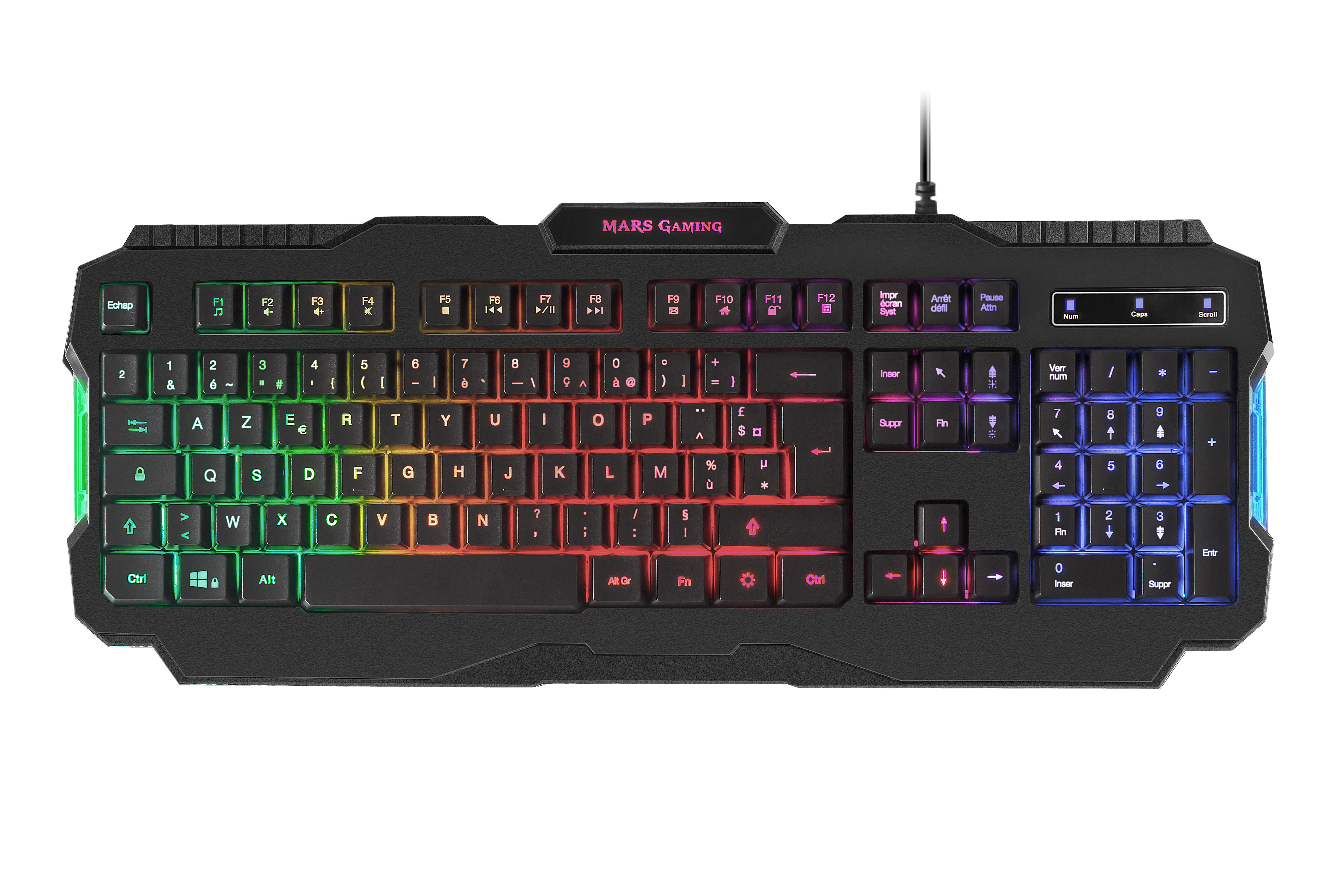 MARS GAMING MRK0FR - Toetsenbord - Zwart