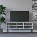 Hanah Home Stijlvolle witte tv-standaard, 120 cm x 25 cm x 46,6 cm, 100% melamine gecoat particle board, 18 mm dik, wandbevestiging met meerdere planken, modern design