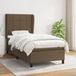 Maison Exclusive - Lit boxspring avec matelas, brun foncé, 90x190 cm, textile