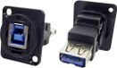 Cliff XLR-adapter USB 3.0-B bus naar USB 3.0 A-bus Adapter, inbouw CP30206N