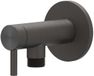 IVY Robinet d'arrêt d'angle 1/2 x 3/8 - RVS316 Brossé Noir Carbone PVD