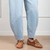 Poelman Mira suède bootschoenen met dierenprint - camel