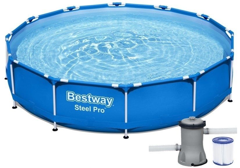 Viking Choice Bestway Steel Pro zwembad 366x76 cm met pomp - starter set
