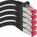 1aTTack.de Cat6 SFTP LAN netwerkkabel 5x 2m RJ45 Ethernet zwart