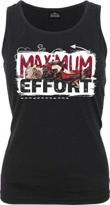 Deadpool Deadpool - Maximum Effort Dames Top - zwart - S