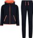 CMP Trainingspak met volledige rits voor kinderen, zwartblauw, 3XL