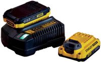Stanley SFMCB12D2 Starterkit 2x 2,0Ah Accu + Lader V20