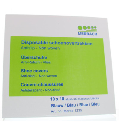 Merbach Schoenovertrek PP blauw 10 x 10 100ST