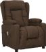 vidaXL Massagestoel stof bruin