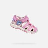 GEOX SANDAAL MULTY PEUTERMEISJES Sandalen - DONKERROZE - Maat 21