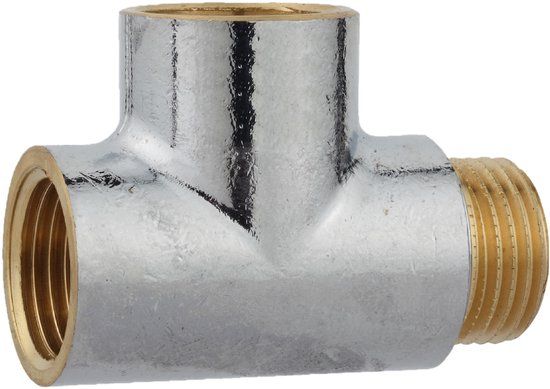 KIRCHHOFF MS T-Stuk - Chroom - 1/2"BI x 1/2"BI x 1/2"BU
