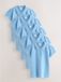 Next - Meisjes - 5-pack 100% katoenen poloshirts met korte mouwen - Blauw