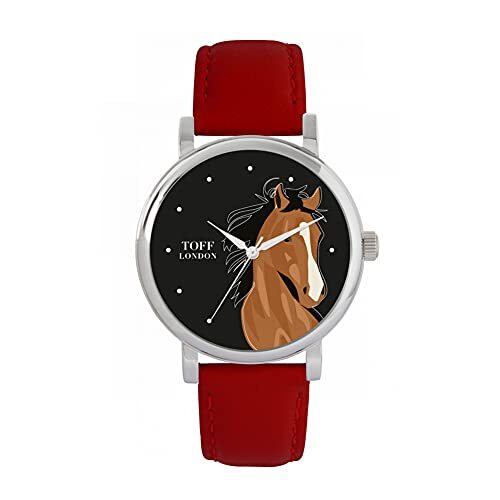 Toff London Bruin Arabisch paardenhoofdhorloge