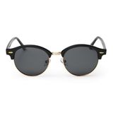 CHPO Casper II zonnebril Clubmaster Rond Unisex Volwassenen Kunststof Glas Groen Polariserend