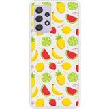 Samsung Bedrukt siliconen hoesje compatibel met Galaxy A72 4G Fruits tropicaux