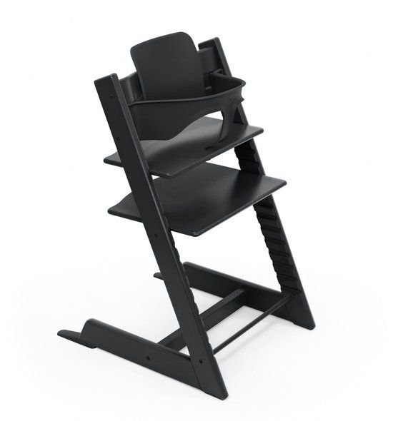 Tripp Stokke Tripp Trapp Kinderstoel - Zwart - Inclusief Babyset - Verstelbaar