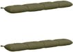 vidaXL - Set van 2 - Kussen - VIANEN - 100% - Polyester - Olijfgroen