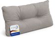 Beautissu Coussin de jardin hydrofuge coussin d'extérieur 70x40x12 cm – Coussin de dossier gris clair coussin pour meubles de jardin – Flair Lounge
