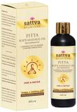 Sattva Ayurveda Massageolie Pitta met sandelhout voor normale en gevoelige huid, 200 ml