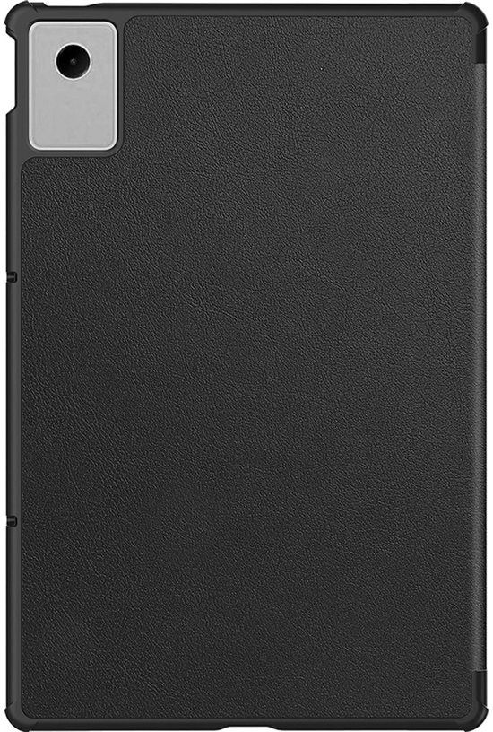 Just in Case Bookcase hoesje geschikt voor Lenovo Idea Tab Plus - Effen Zwart - Kunstleer