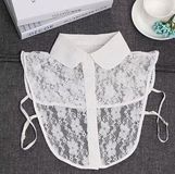 Actie4you® - Losse kraag - Blouse kraagje - Nep los kraagje – Nep Kraagje – Ronde kraag - Crème Wit doorschijnend