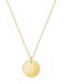 good.designs Ketting 18 K verguld met lettermunt B