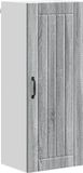 vidaXL Wandkast LUCCA Grijs Sonoma Bewerkt Hout 40 x 31 x 100 cm