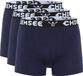 Chiemsee Boxer Trunks 3P Hommes Coton/Élasthanne Navy Logo M
