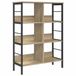 vidaXL Boekenplank - 6-laags - 82 x 32 x 144.5 cm - Bewerkt hout - Sonoma Eik