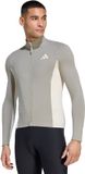 Adidas Performance Tempo 3-Stripes Wielrensshirt Met Lange Mouwen - Heren - Grijs