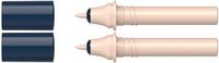 Schneider 040 Paint-It Twinmarker cartridges (Round Tip - rond, kleurintensieve inkt op waterbasis, voor gebruik op papier, 95% gerecyclede kunststof) 2 stuks, salmon 106