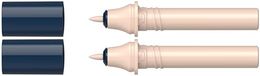 Schneider 040 Paint-It Twinmarker cartridges (Round Tip - rond, kleurintensieve inkt op waterbasis, voor gebruik op papier, 95% gerecyclede kunststof) 2 stuks, salmon 106