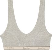 Calvin Klein Underwear Femme Gris chiné Uni Coton/Élasthanne Triangle Bralette XS