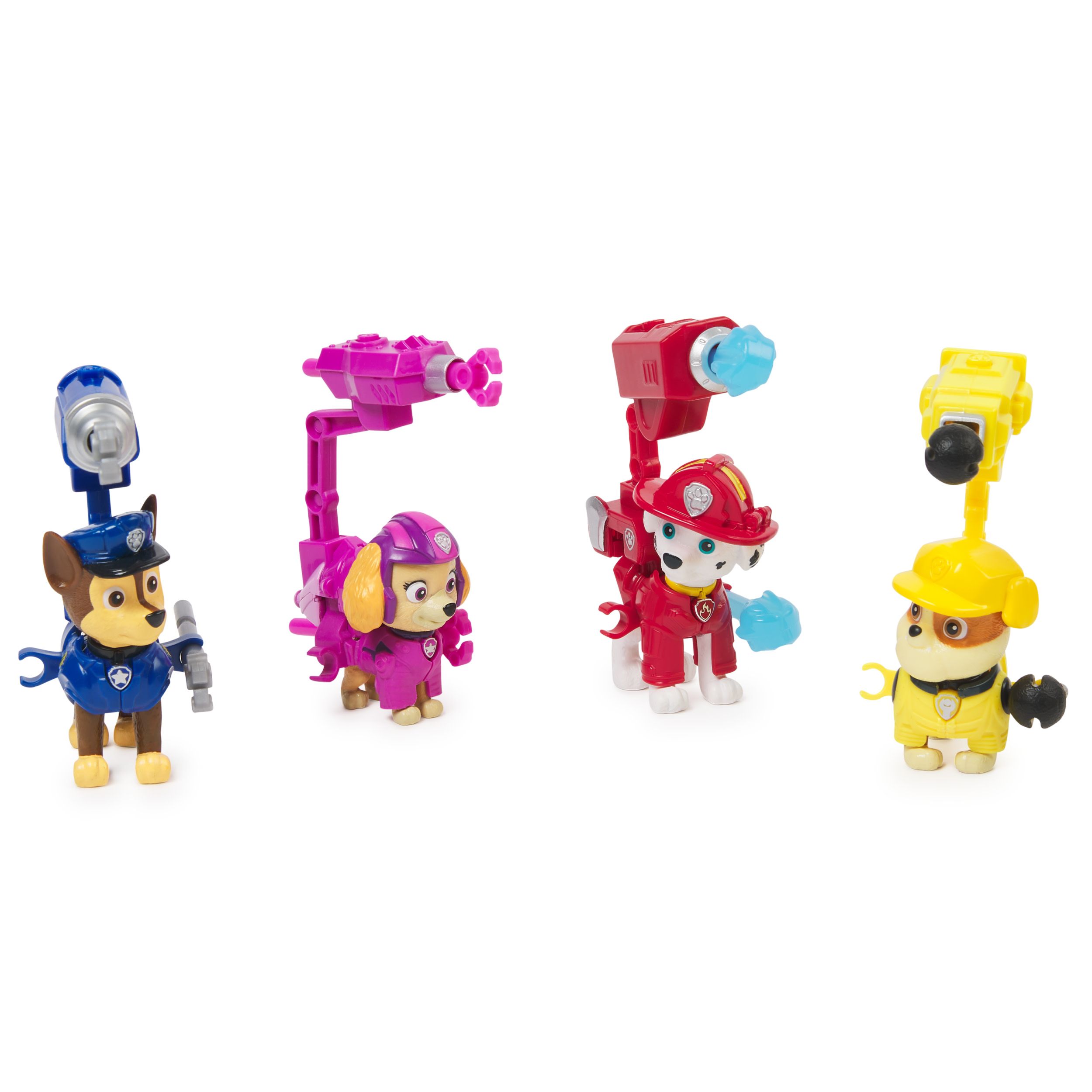 Spin Master PAW Patrol The Mighty Movie - Speelgoedfiguur met rugzak met clip en 2 projectielen