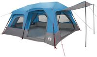 vidaXL Directe Tent 10-persoons Blauw 185T Polyester met PU Coating