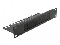 DeLOCK 66483 Panneau brosse 1U 10" Noir