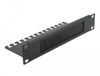 DeLOCK 66483 Borstelpaneel 1U 10" Zwart