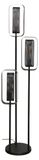 AnLi Style Vloerlamp Mesh Rotate getrapt 3-lichts / Artic zwart