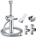 Famanu - Chroom messing bidet handdouche 7,9 inch met terugslagklep, waterbesparend