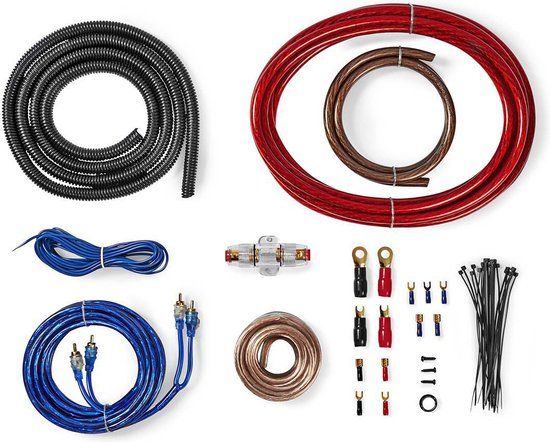 Nedis Installatieset voor Autoradio - 1200 W - Verguld - Blauw - 5m - Auto/Boot/Caravan