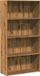 vidaXL Boekenkast 80x30x152 cm bewerkt hout eikenkleurig