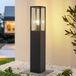 Lindby - Tuinpad verlichting - 1licht - Aluminium, glas - H: 80 cm - E27 - antraciet, transparant