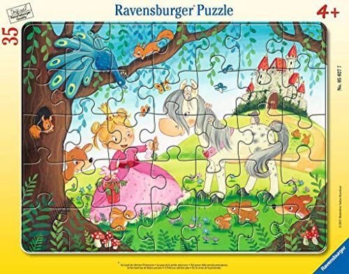 Ravensburger Spieleverlag Ravensburger Prinzessin mit Pferd of Einhorn Rahmenpuzzle - 4005556050277