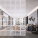 Unyqoos® 24 pièces séparateurs d'espace DIY suspendus, écran suspendu pour la vie privée, pour la décoration de salon, ESS et bureau, hôtel et bar