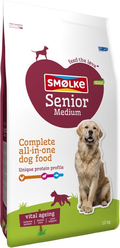 Smølke Senior Medium - Hondenvoer - 12 kg