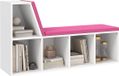 HOMCOM Étagère - Panneau de particules - 108x30x60cm - Rose