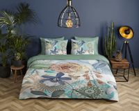 HIP dekbedovertrek mandalas en bladeren - 2 persoons 200x200/220 cm - Multi - 100% Katoen satijn